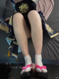 coszj561-Cosplay原神日式人字鞋白袜子